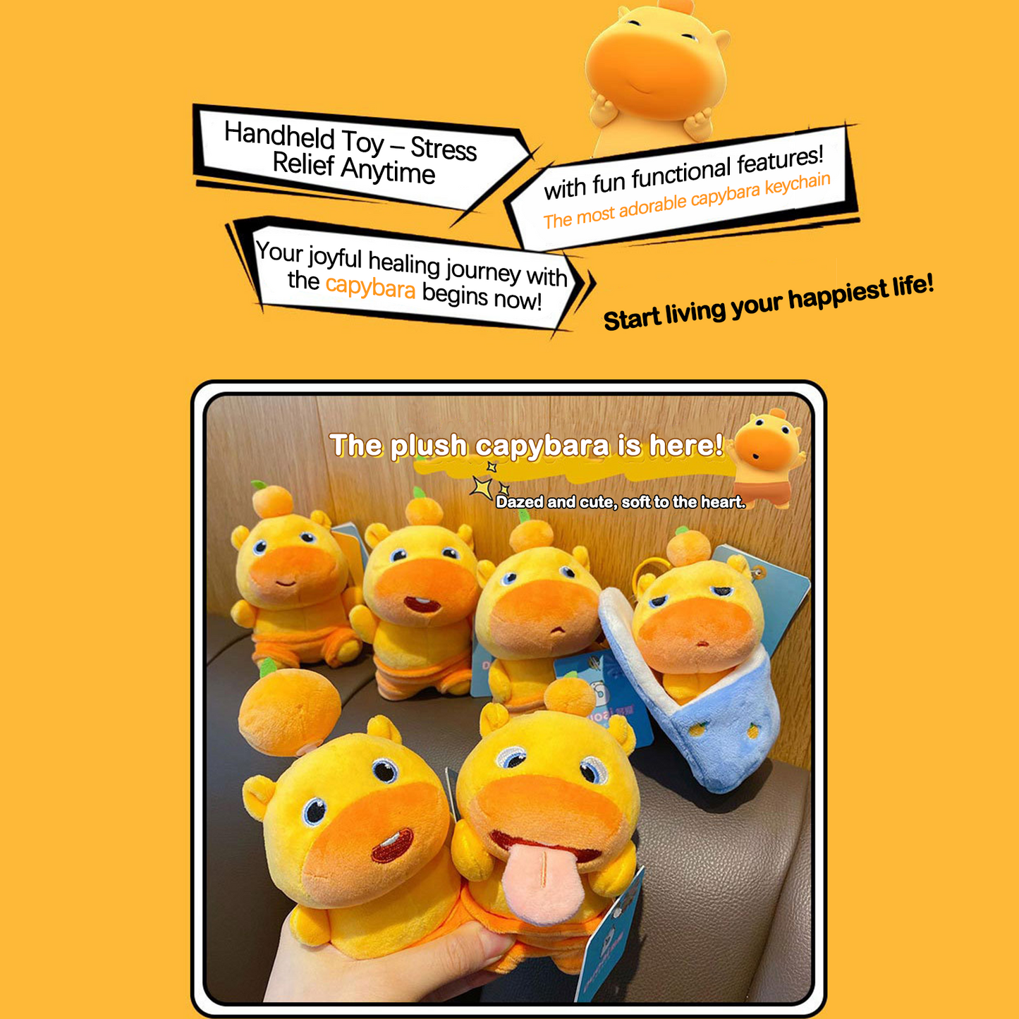 Add a Dash of Cuteness to Your Life with Our Adorable Capybara Keychains! π Perfect for Gifting, Collecting, and Daily Fun!