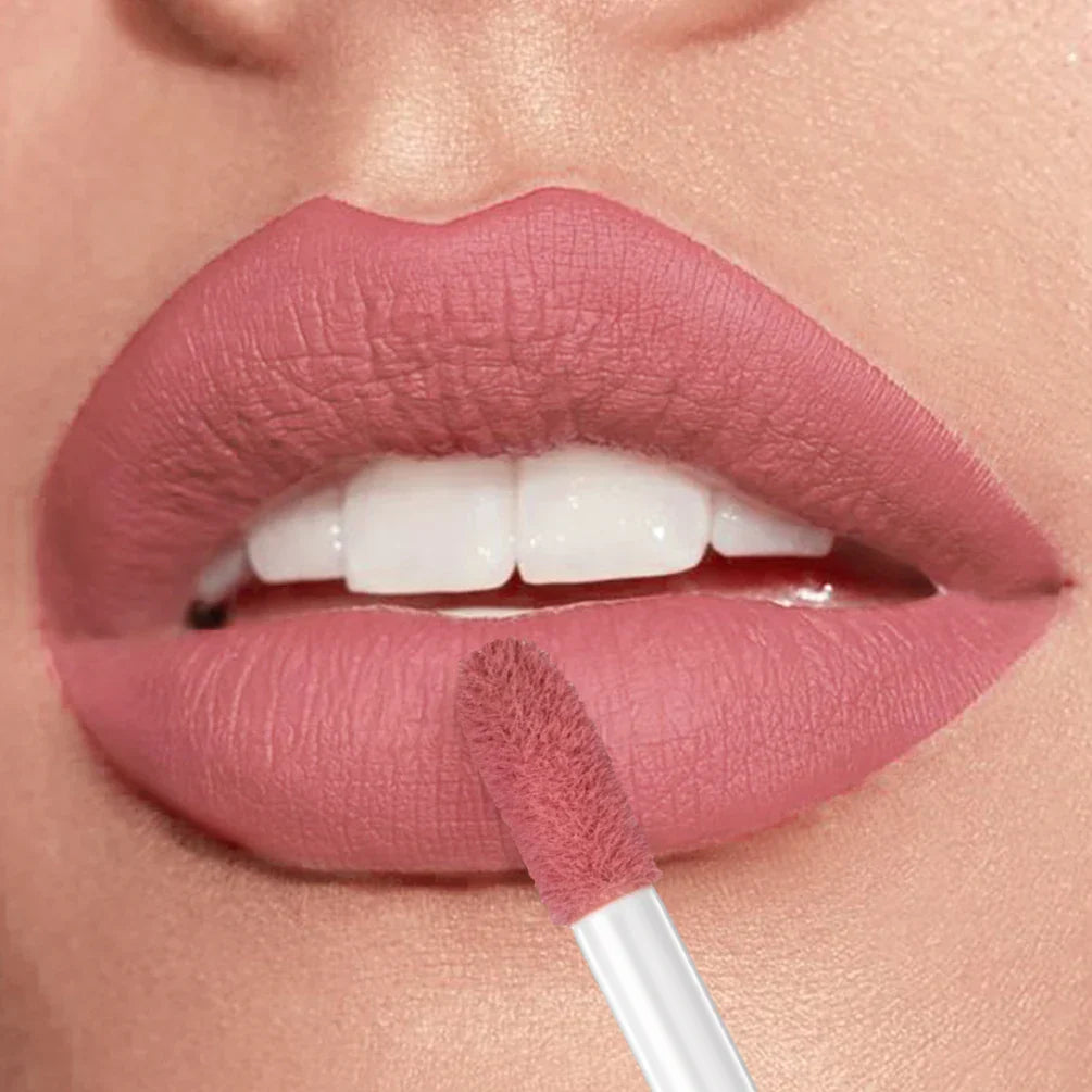 24-hour long-lasting 12-color matte velvet lip gloss