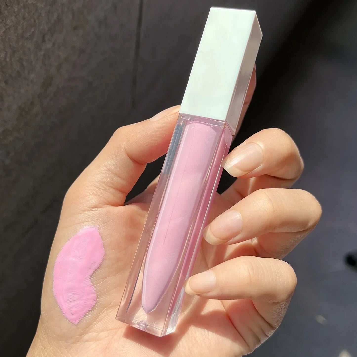 Vegan Waterproof Lip Plumper Glitter Custom Logo Lip Gloss