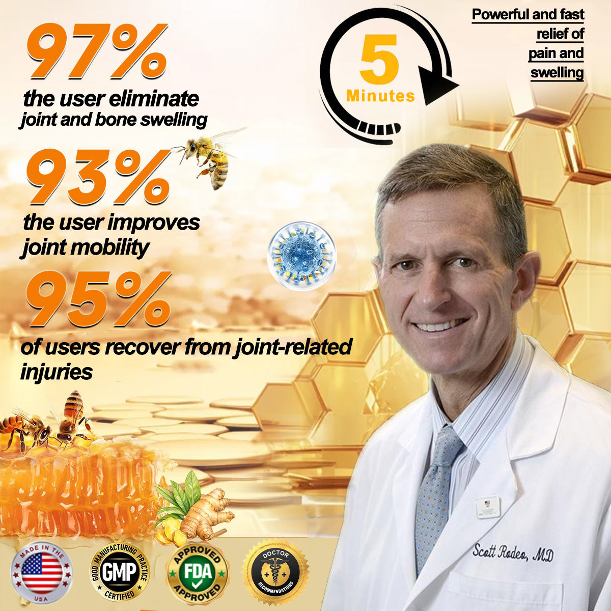 AQA™ Botulinum Toxin & Bee Essence Pain-Relief Bone Healing Cream